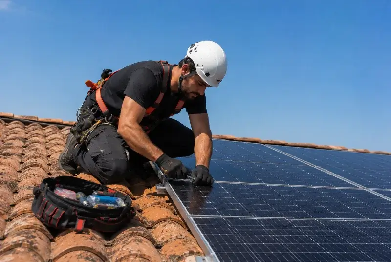 Maintenance et monitoring de panneaux solaires à Cour-et-Buis