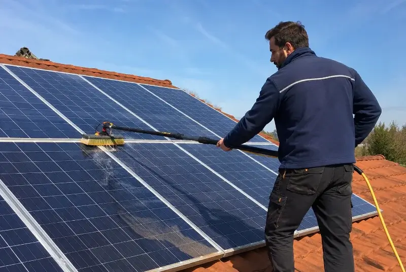 Nettoyage et entretien de panneaux solaires à Cour-et-Buis